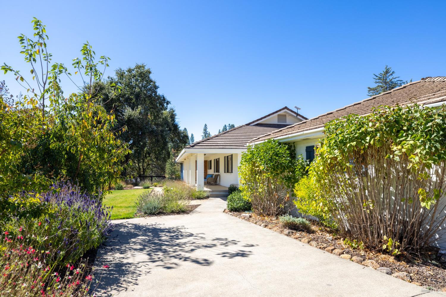 875 White Cottage Road North Angwin, CA 94508 - Photo 15 of 59 a view of a front of house with a yard