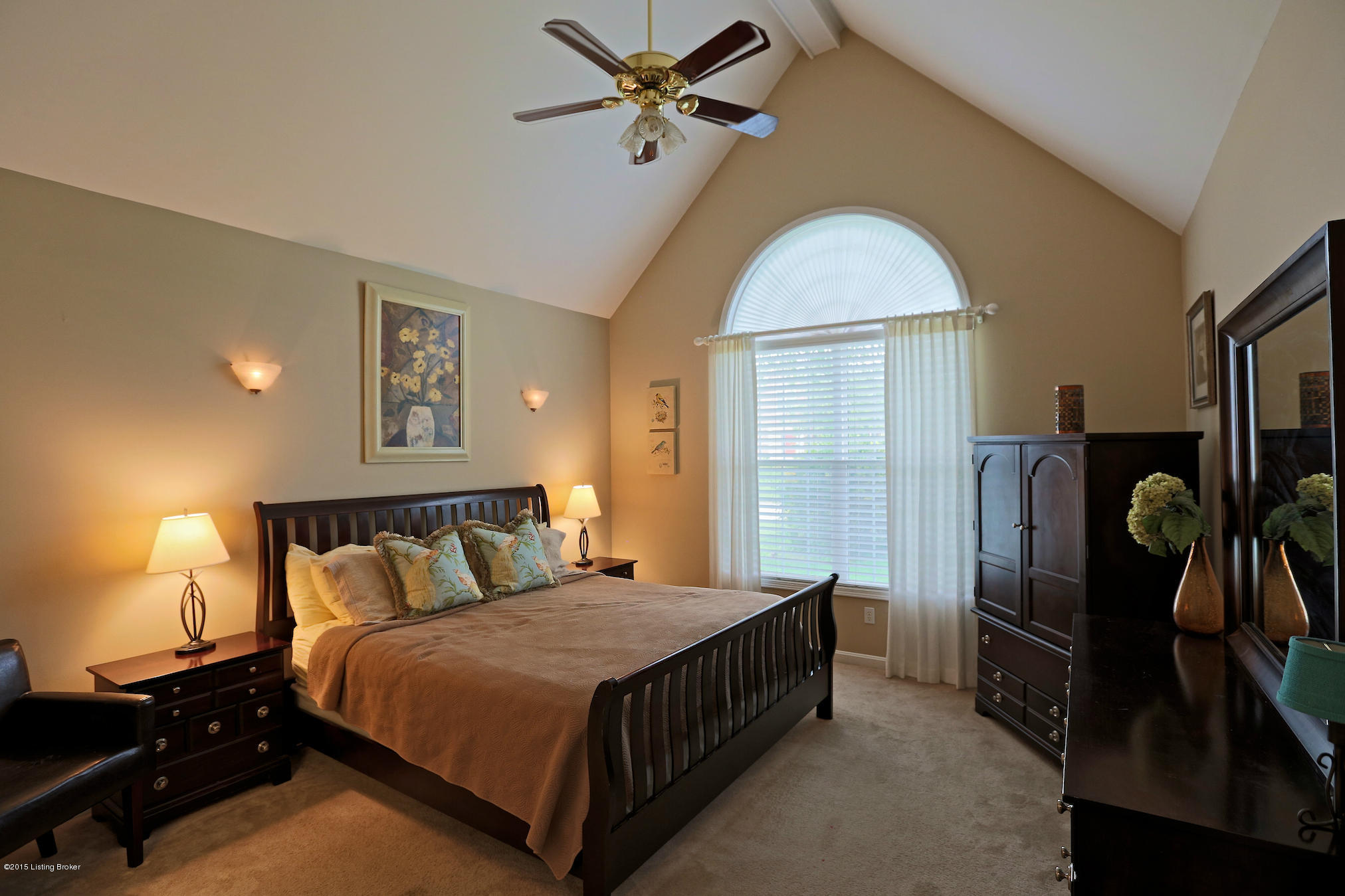3513 Colonial Springs Road Louisville, KY 40245 - Photo 16 of 45 First floor master bedroom with vaulted ceilings