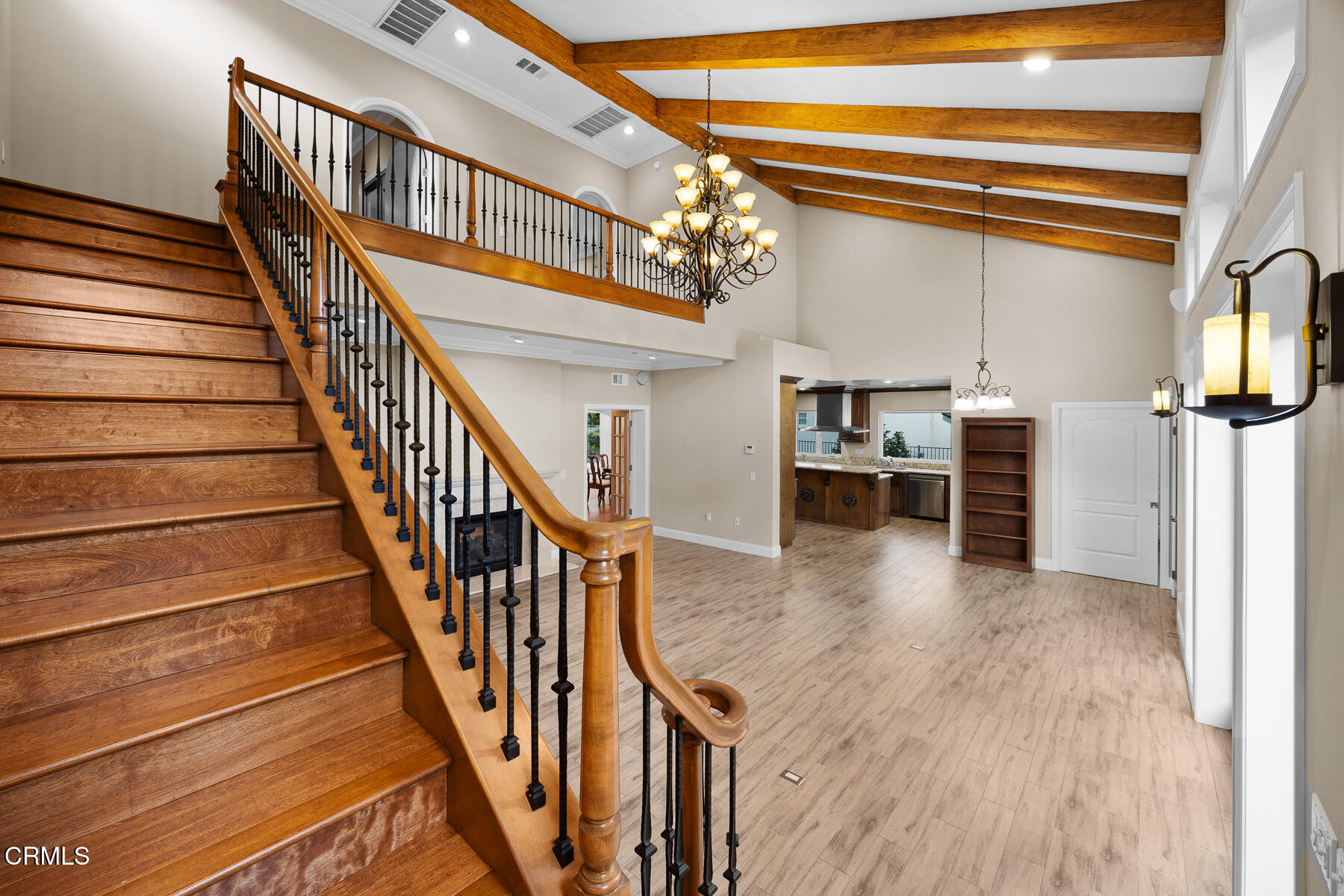 450 Allendale Road Pasadena, CA 91106 - Photo 36 of 57 a view of entryway and hall with wooden floor
