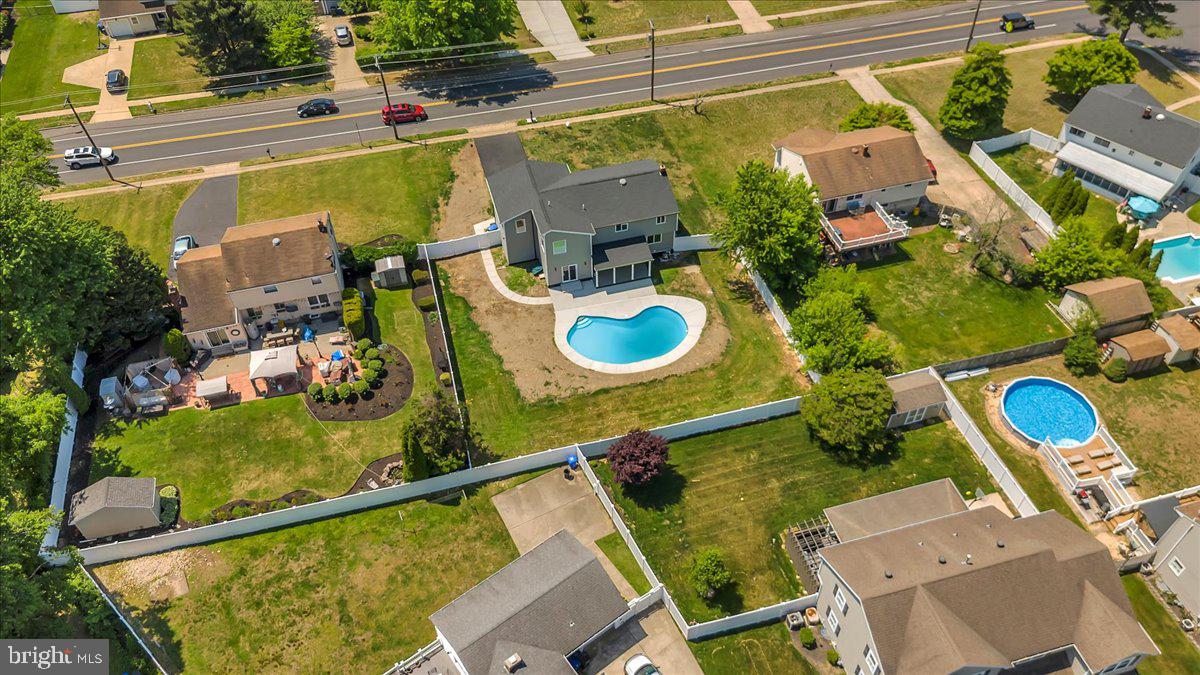 2504 Church Road Cinnaminson, NJ 08077 - Photo 72 of 79 an aerial view of a house with a swimming pool