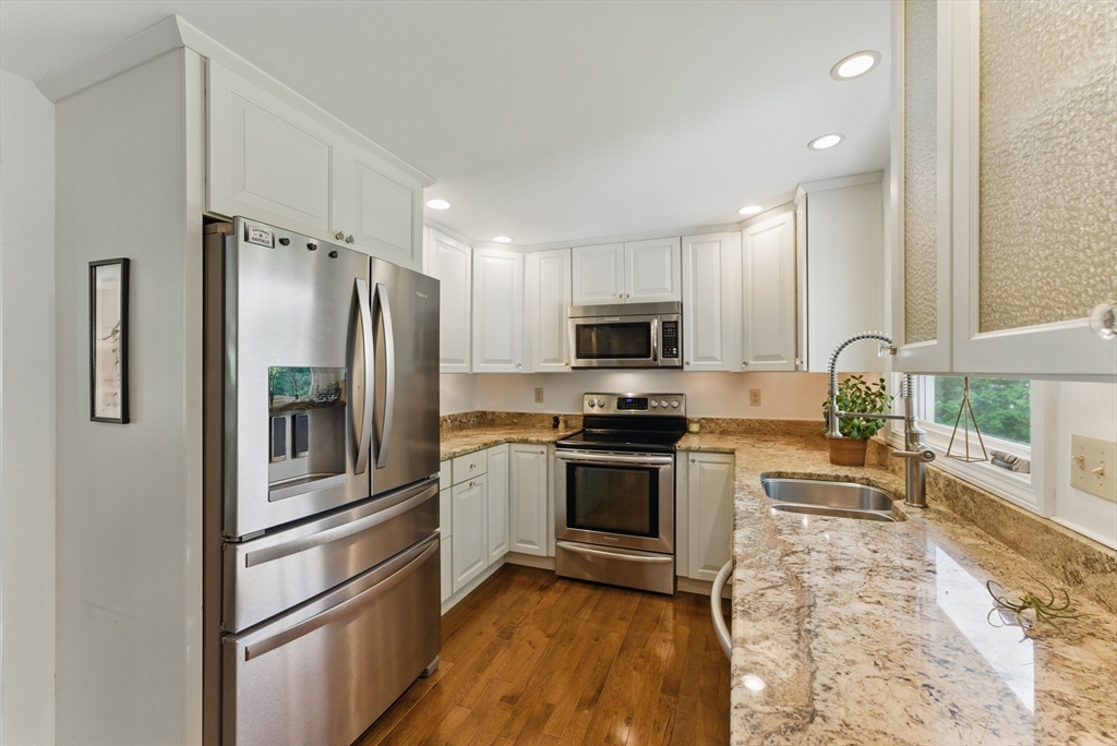 19 Straits Road Hatfield, MA 01038 - Photo 11 of 42 a kitchen with stainless steel appliances a refrigerator sink and microwave