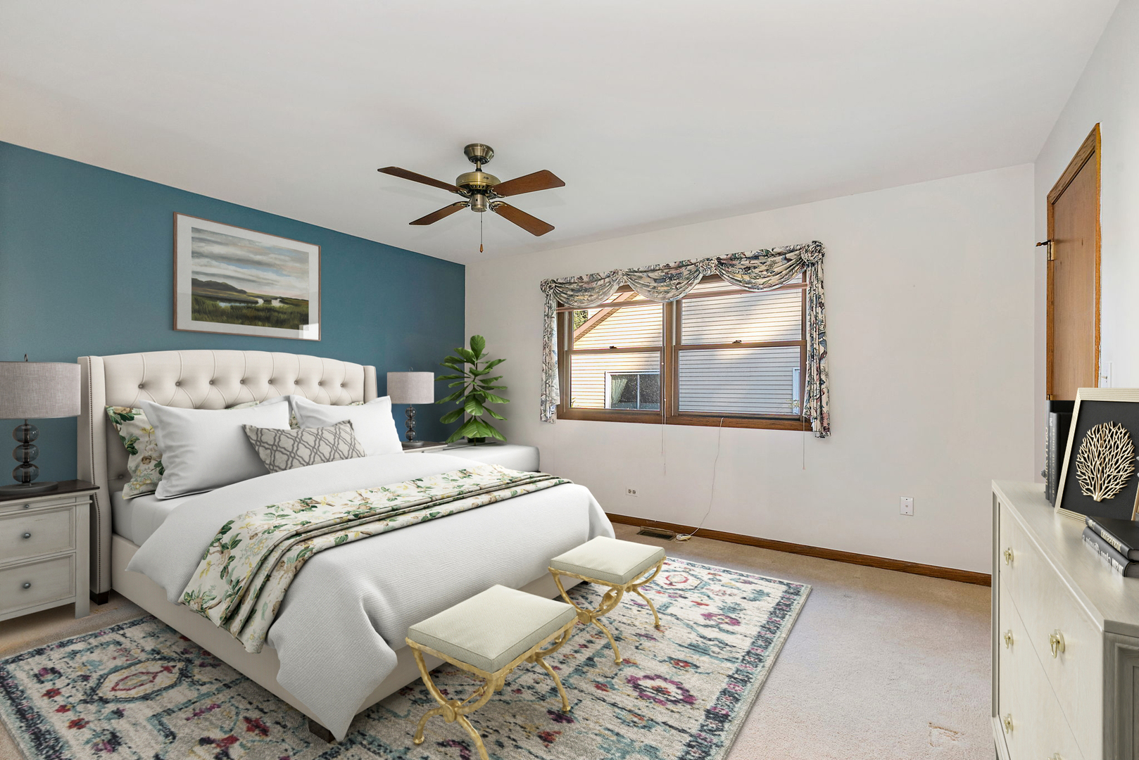 775 Stephen Drive Palatine, IL 60067 - Photo 13 of 19 a bedroom with a large bed and a window