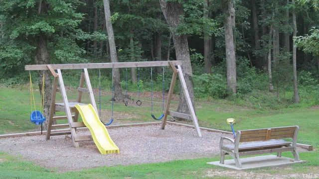 a view of backyard with trees