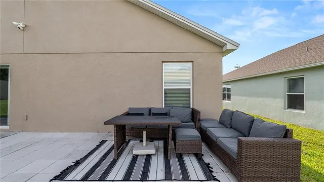 a outdoor space with patio