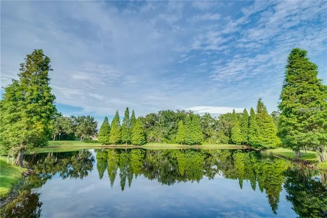 a view of a patio with table and chairs under an umbrella