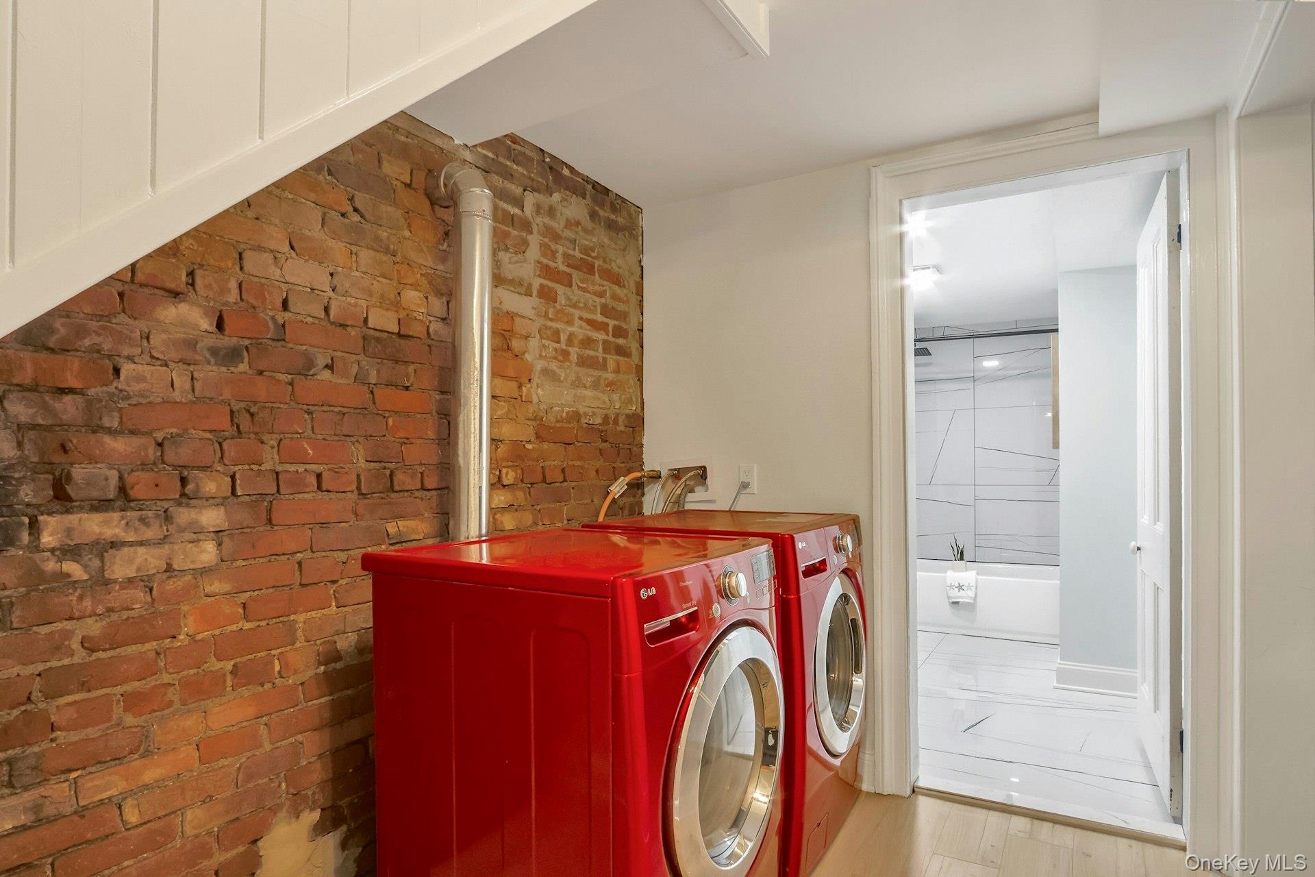 171 Chambers Street Newburgh, NY 12550 - Photo 18 of 39 a utility room with dryer and washer