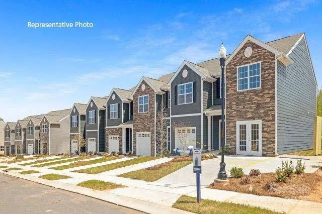 a view of a building with a street