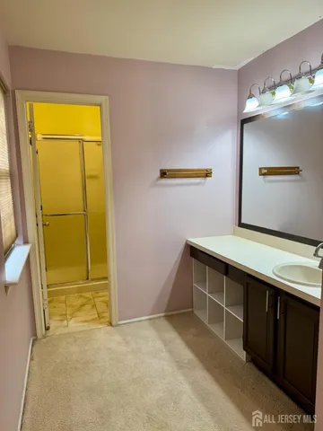 a view of hallway with a window