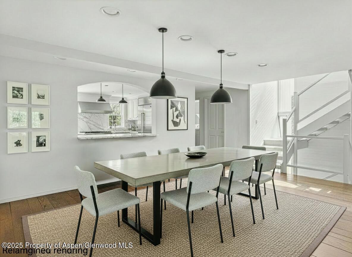 209 Larkspur Lane Aspen, CO 81611 - Photo 17 of 45 a view of a dining room and a table or chairs
