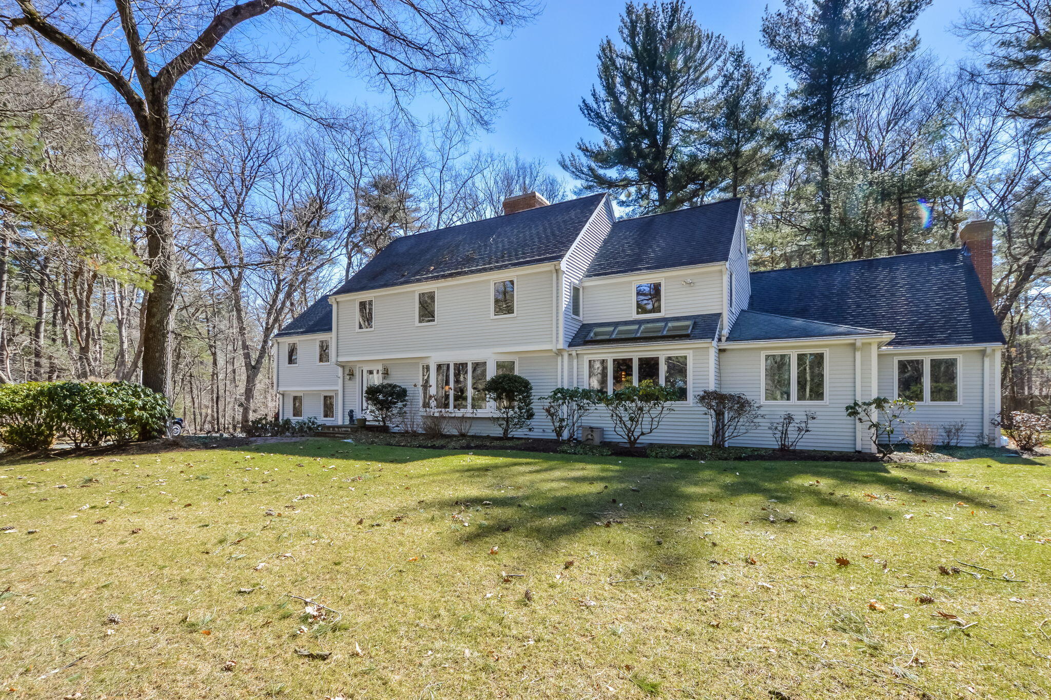 110 Cherry Brook Road Weston, MA 02493 - Photo 1 of 35 a view of a house with swimming pool next to a yard
