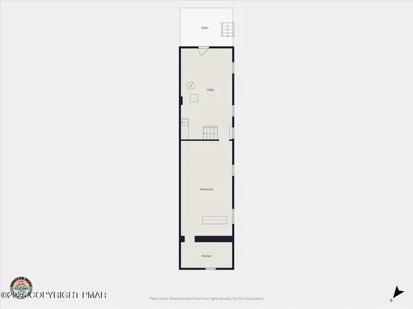 an empty room with wooden floor cabinet and windows