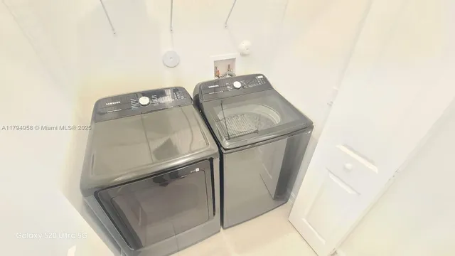 a close view of utility room