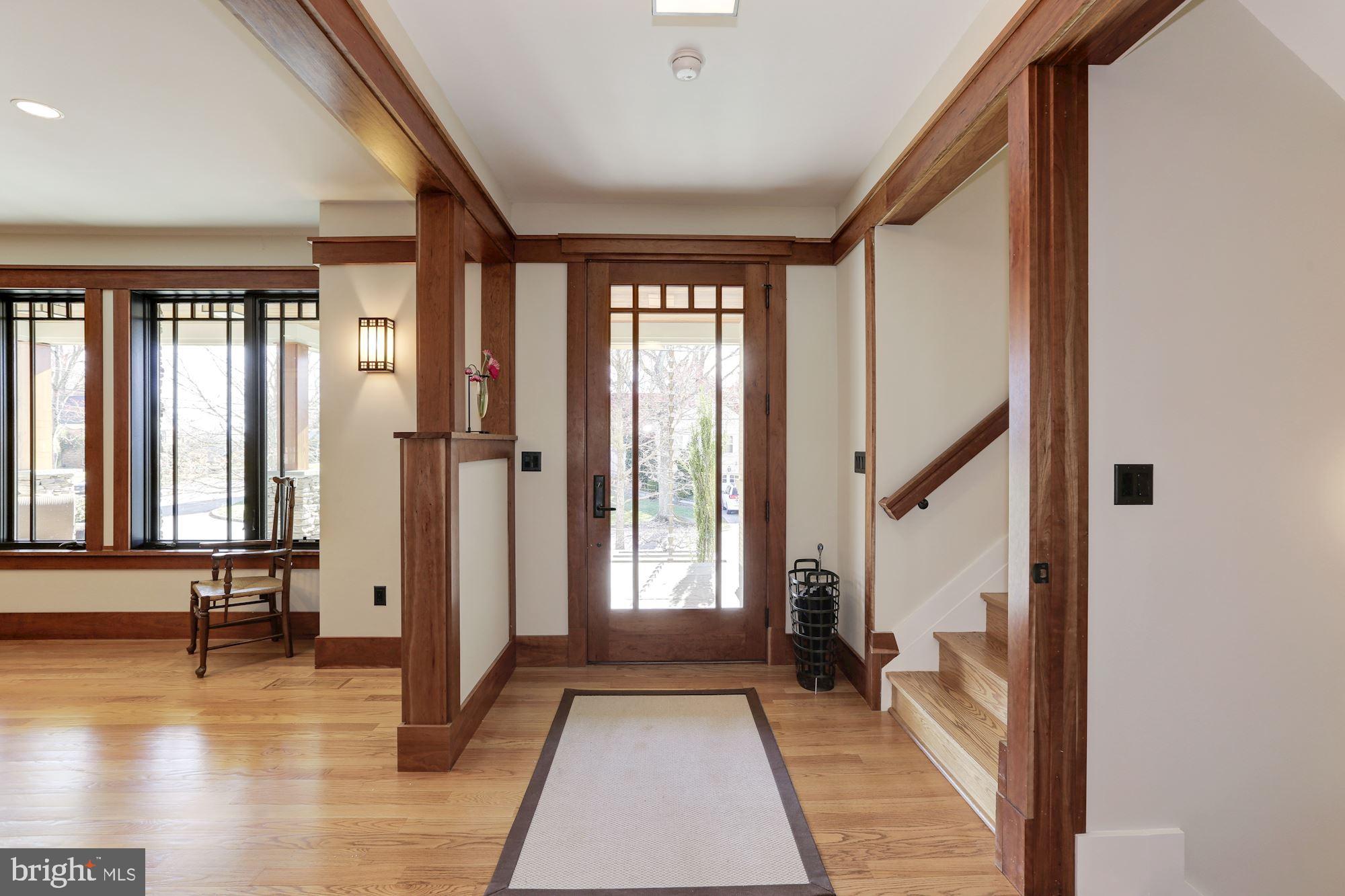 5631 Newington Road Bethesda, MD 20816 - Photo 21 of 96 Main entry with cherry trim throughout main level