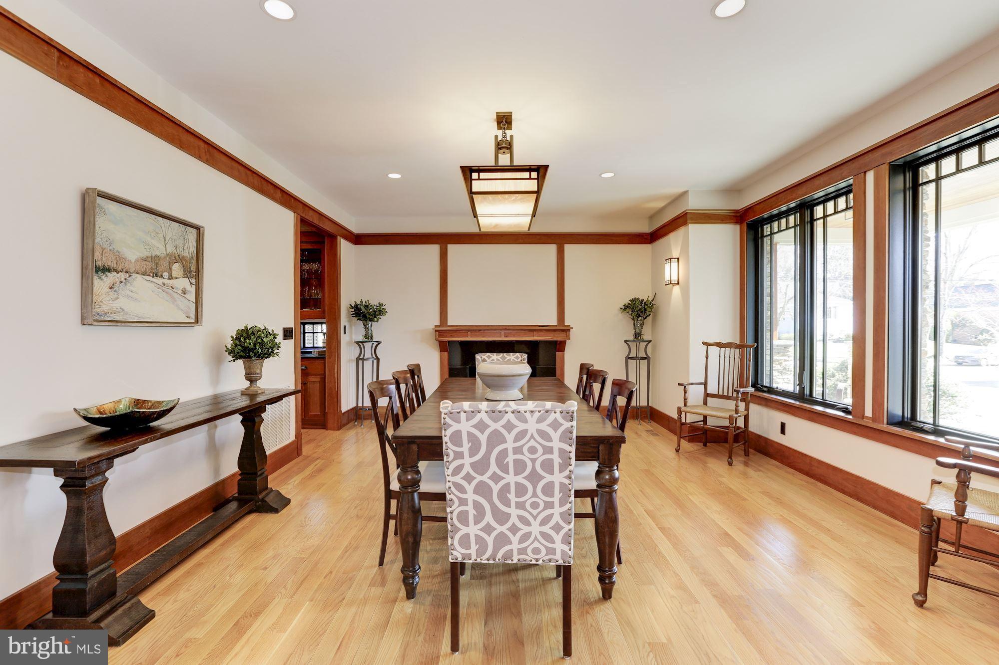 5631 Newington Road Bethesda, MD 20816 - Photo 23 of 96 Dining room with windows overlooking front porch