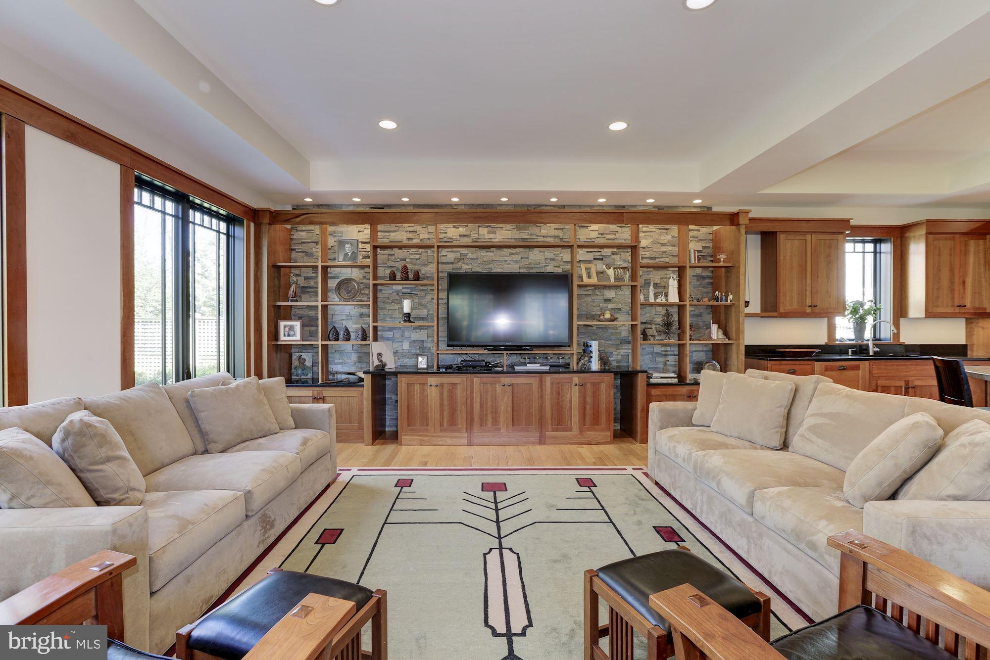 5631 Newington Road Bethesda, MD 20816 - Photo 5 of 96 Spacious family room with cherry custom built-in.