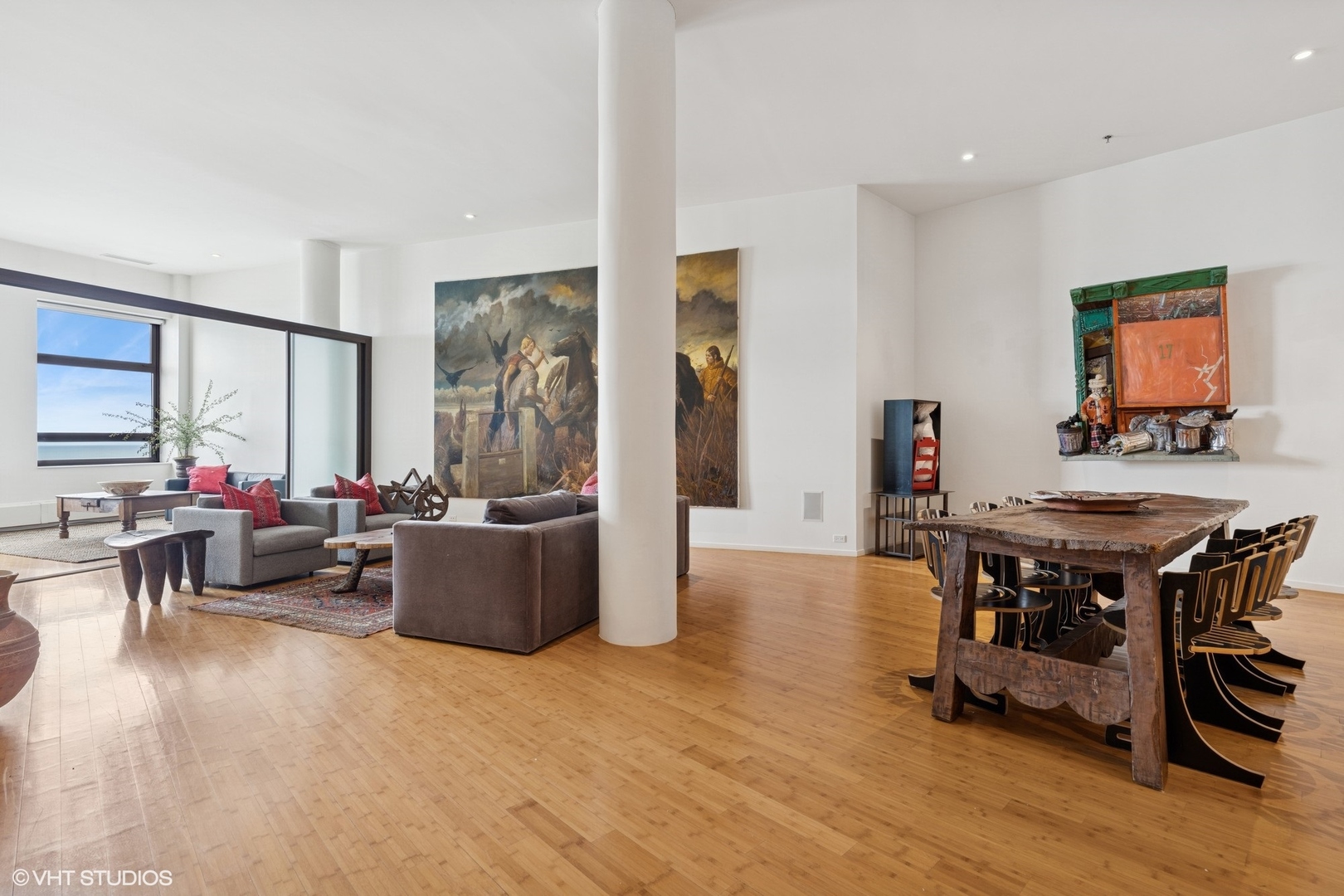 680 North Lake Shore Drive, Unit 1602 Chicago, IL 60611 - Photo 22 of 30 a living room with furniture and a large window