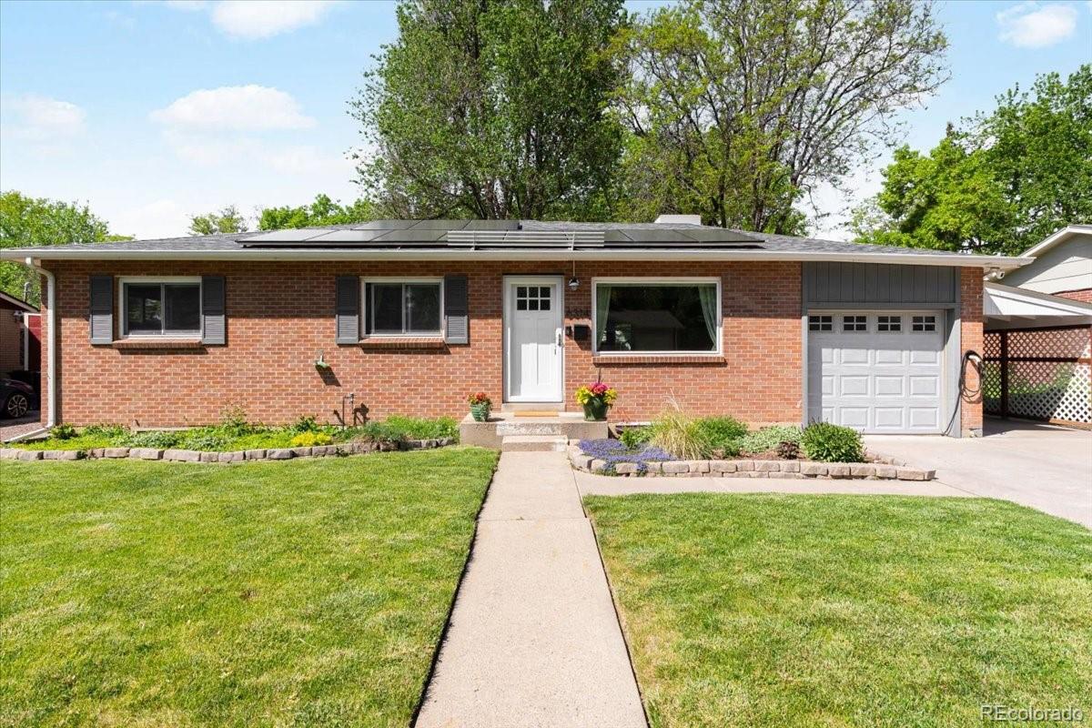 6314 Brooks Drive Arvada, CO 80004 - Photo 40 of 50 a front view of house with yard
