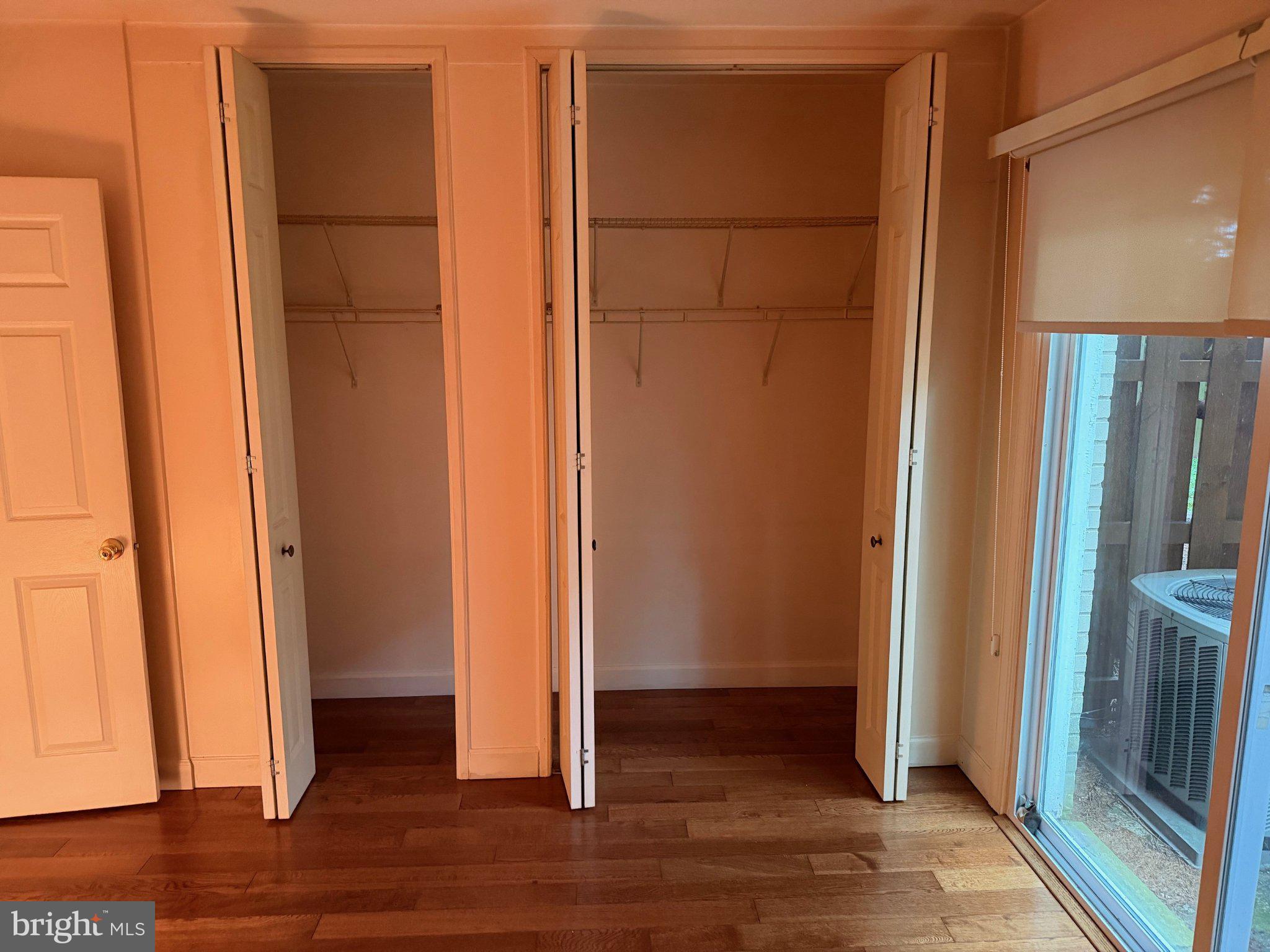 Spacious closets for organized living.