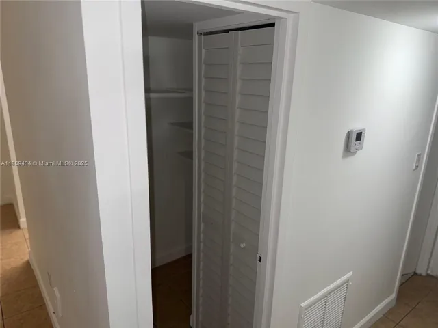 a view of closet area