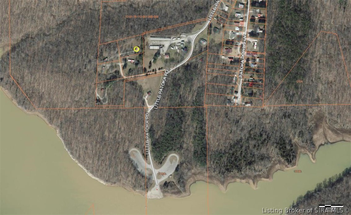 6024 Little Patoka Road Taswell, IN 47175 - Photo 3 of 33 Look for the YELLOW DOT and see e6024 Little Patoka Rd.