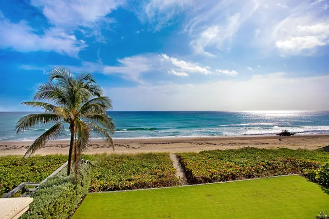 a view of an ocean and beach