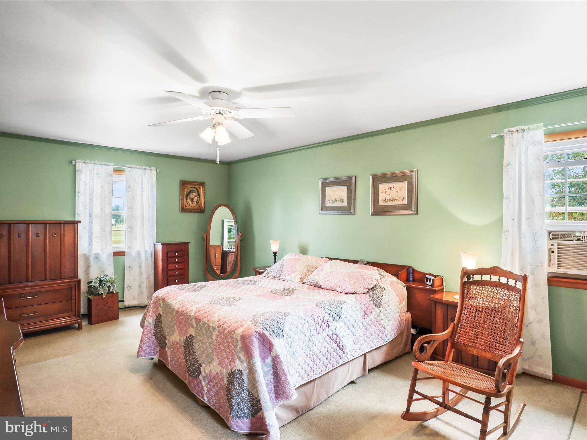 3211 Centennial Road Hanover, PA 17331 - Photo 40 of 70 a bedroom with a bed and a chandelier