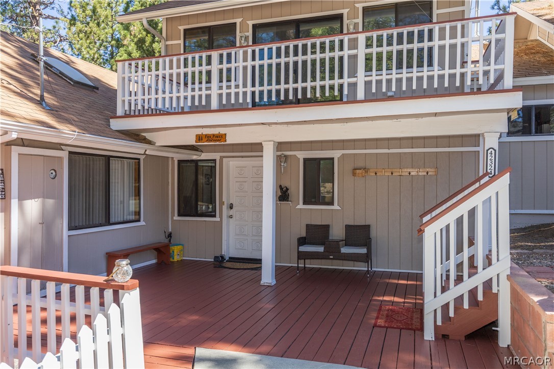 42324 Paramount Road Big Bear Lake, CA 92315 - Photo 39 of 50 a view of a house with a deck