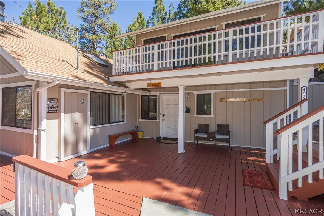 42324 Paramount Road Big Bear Lake, CA 92315 - Photo 41 of 50 a view of a house with a deck