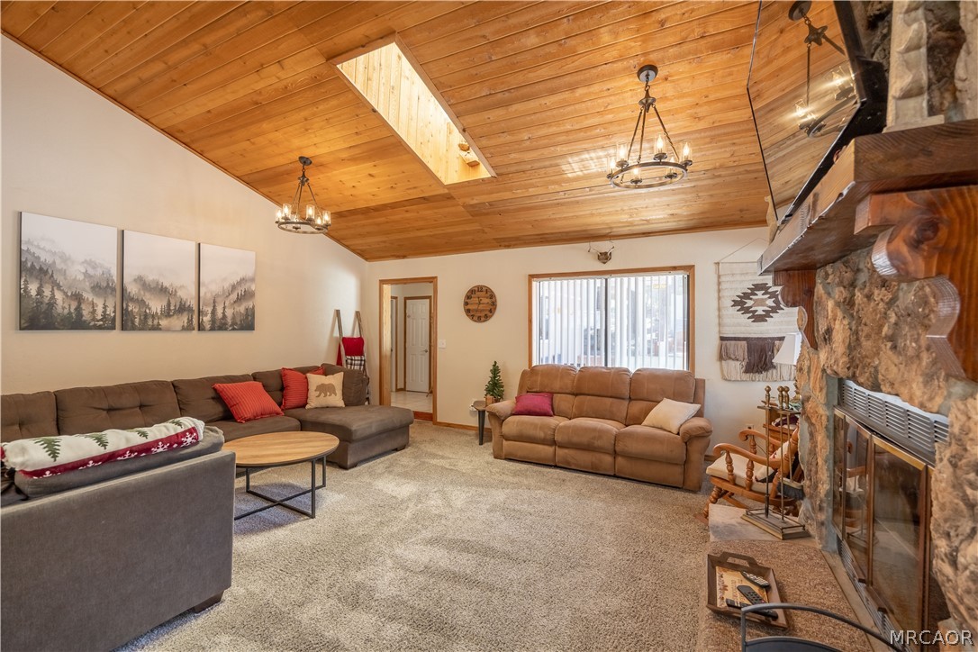 42324 Paramount Road Big Bear Lake, CA 92315 - Photo 7 of 50 a living room with furniture and a large window