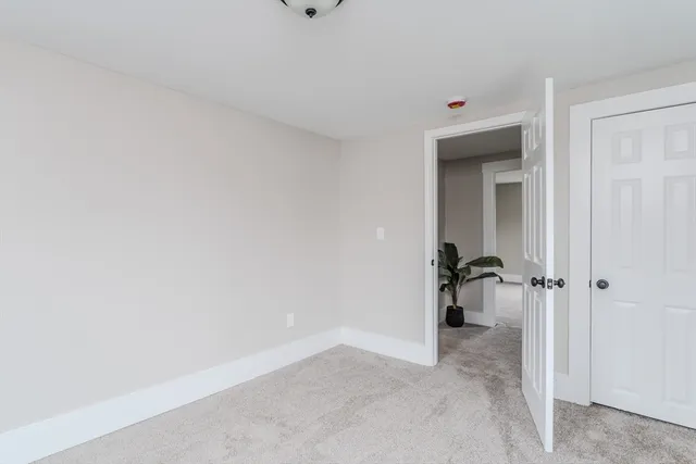 a view of a room with a bench