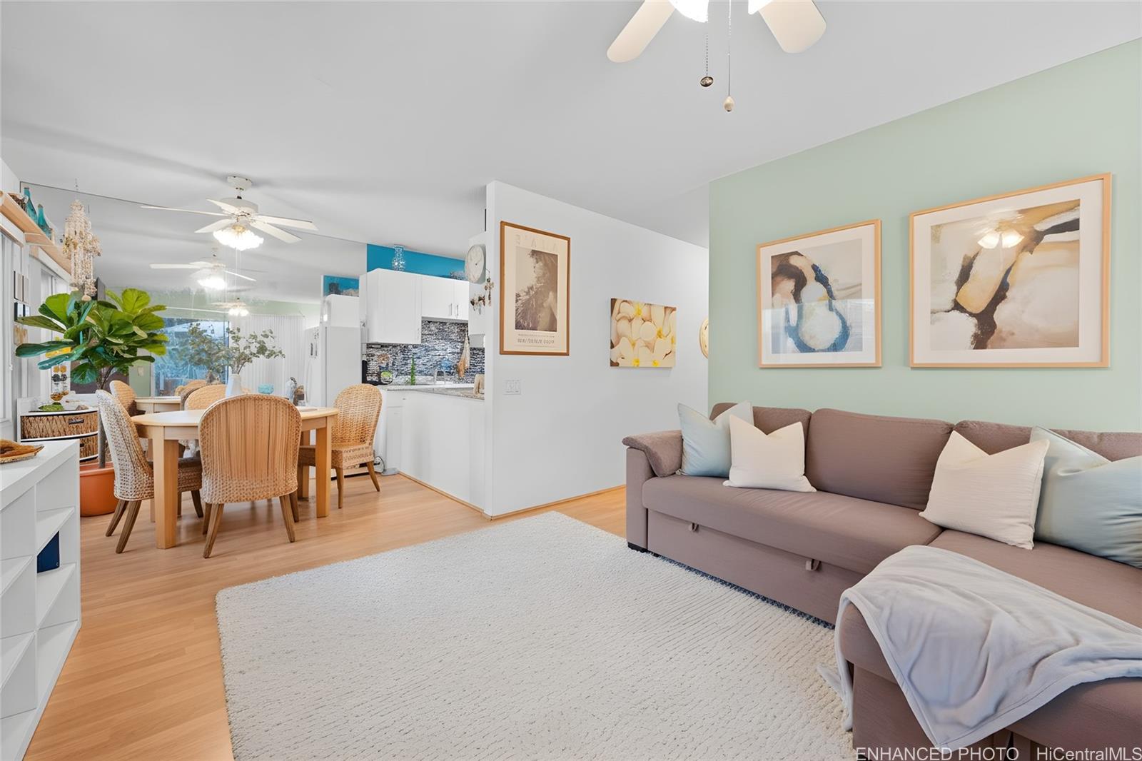 Enhanced photo with subtle staging of the living area.