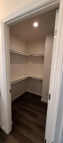 a storage room with an empty room