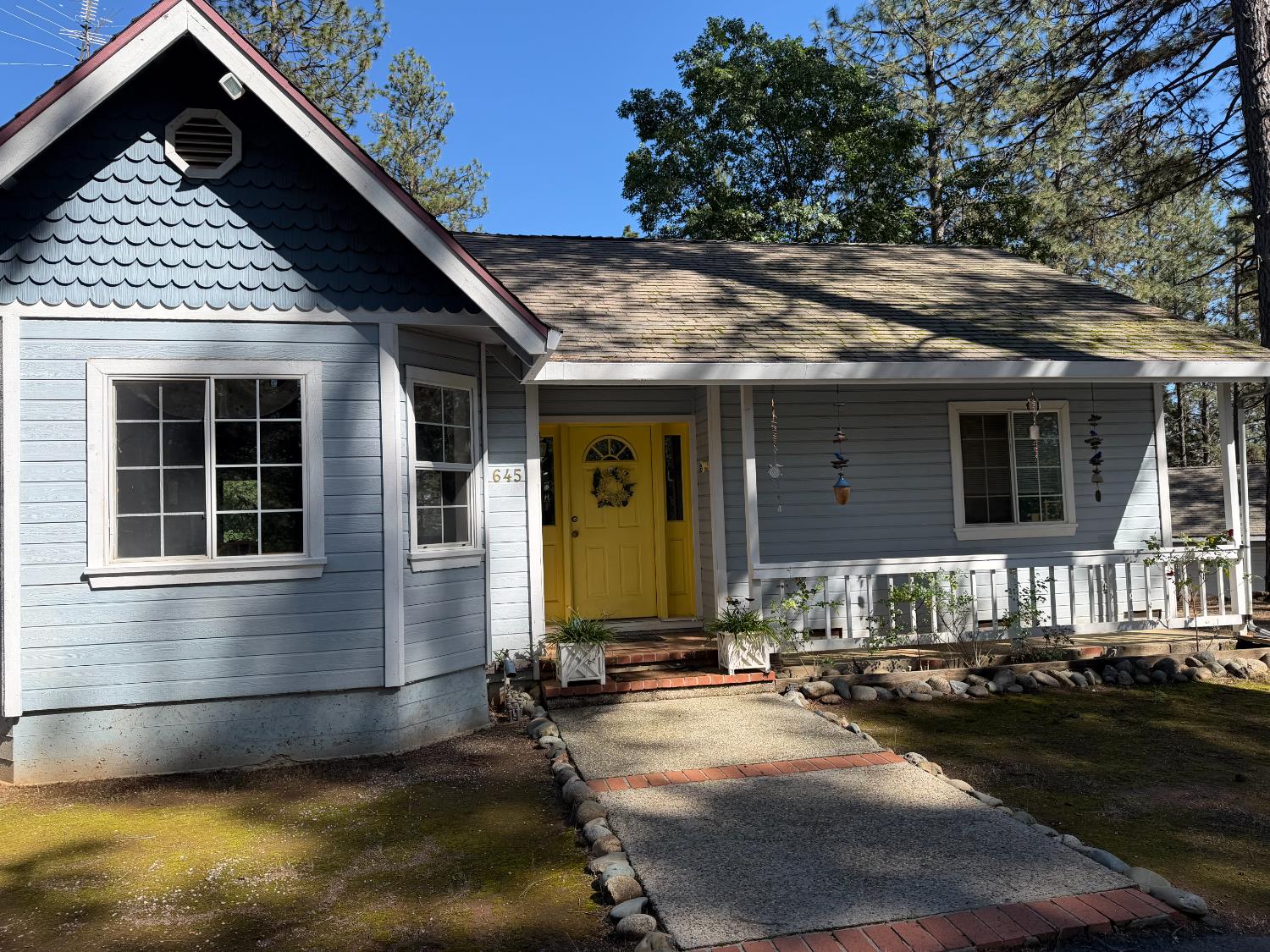 645 Rigby Lane Applegate, CA 95703 - Photo 3 of 42 view of front of property featuring covered porch