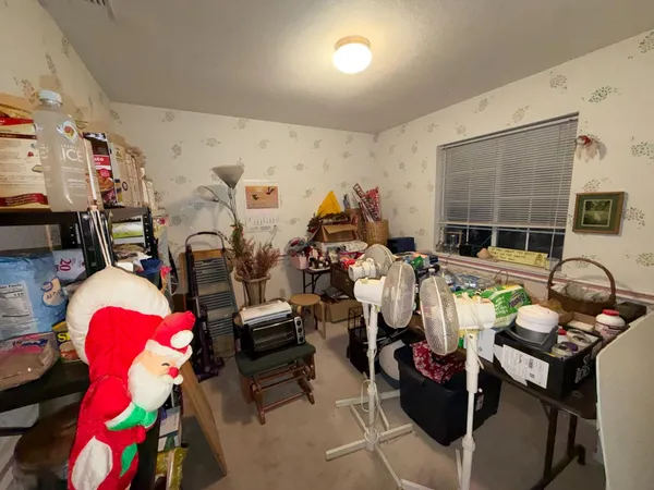a room with storage and utility