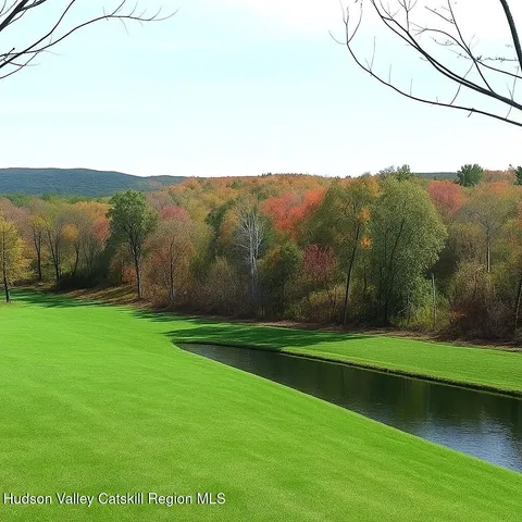 a view of a yard with a house
