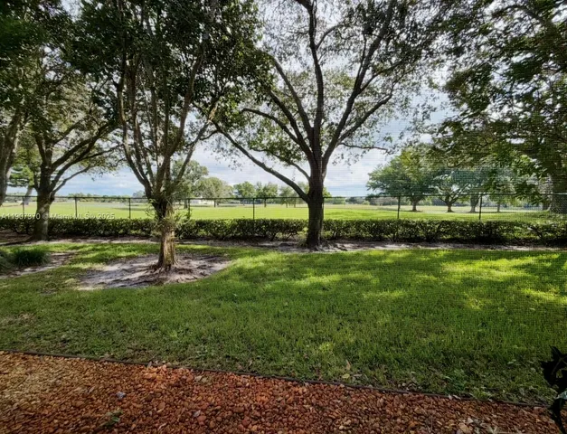 a view of yard with tree s