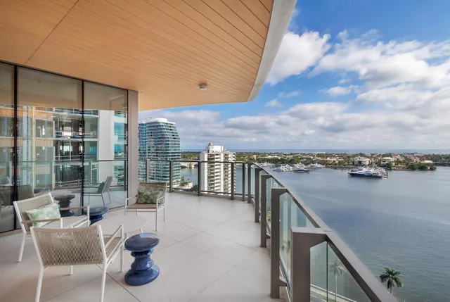 a view of a city with tall buildings