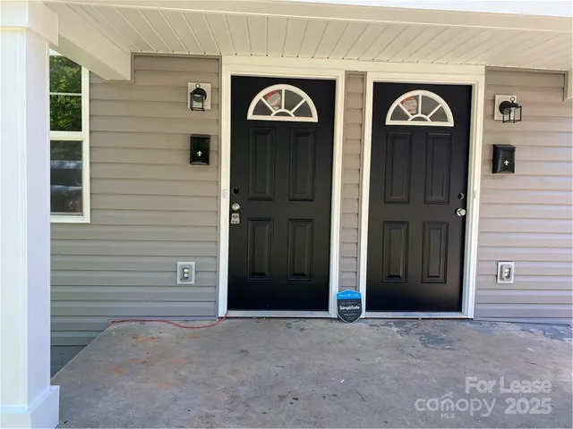 a view of an entryway of a house