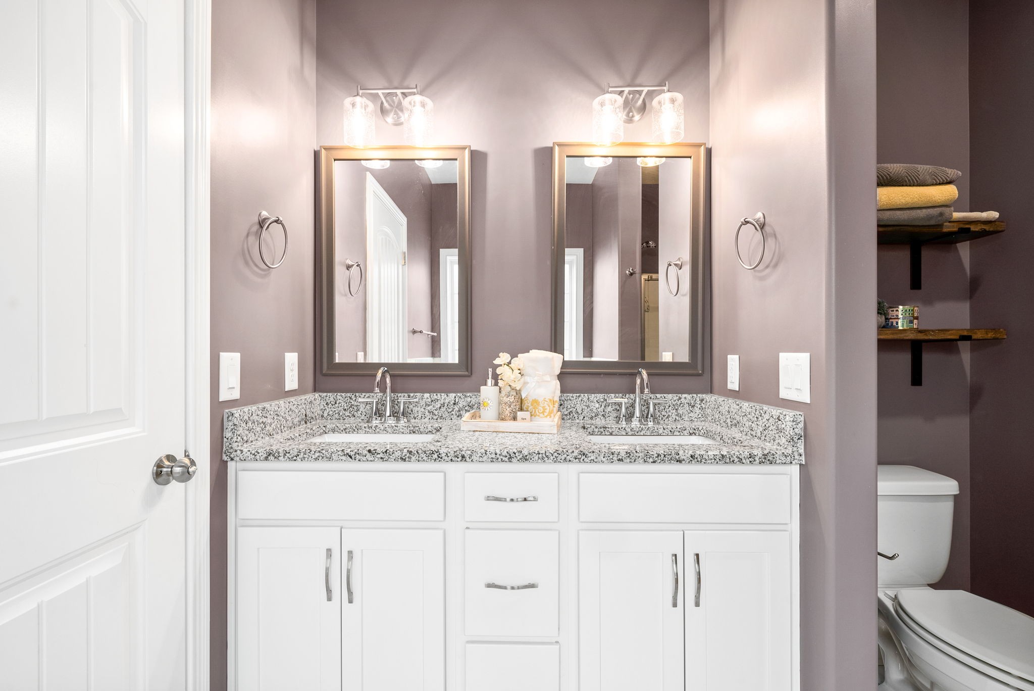 2251 Allen-Griffey Road Clarksville, TN 37042 - Photo 20 of 31 a bathroom with a granite countertop sink and a mirror