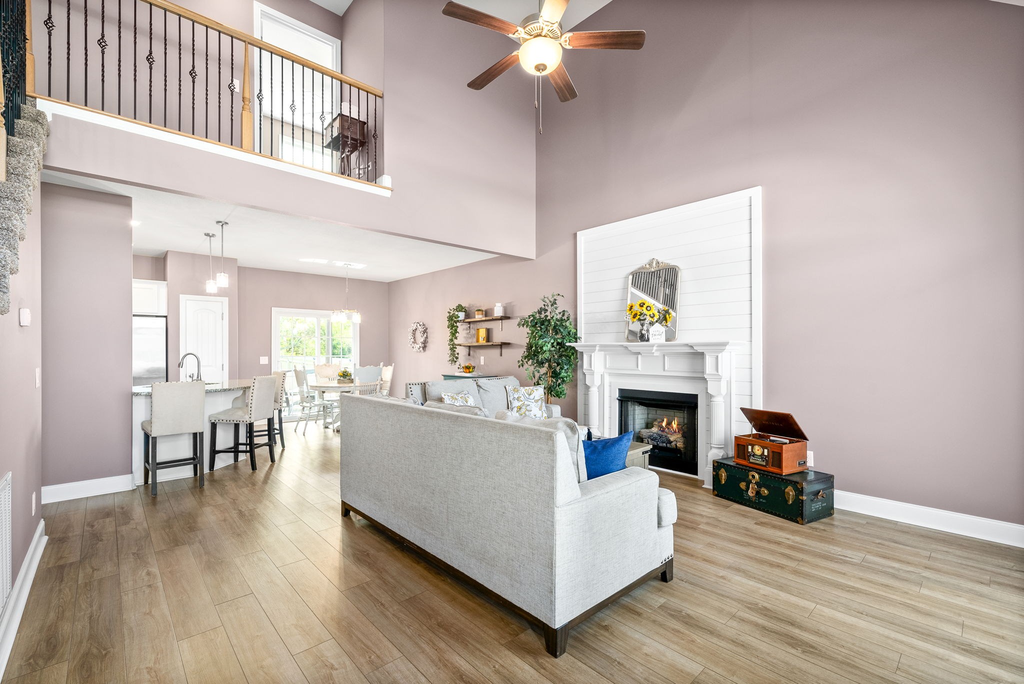 2251 Allen-Griffey Road Clarksville, TN 37042 - Photo 7 of 31 a living room with furniture and a fireplace