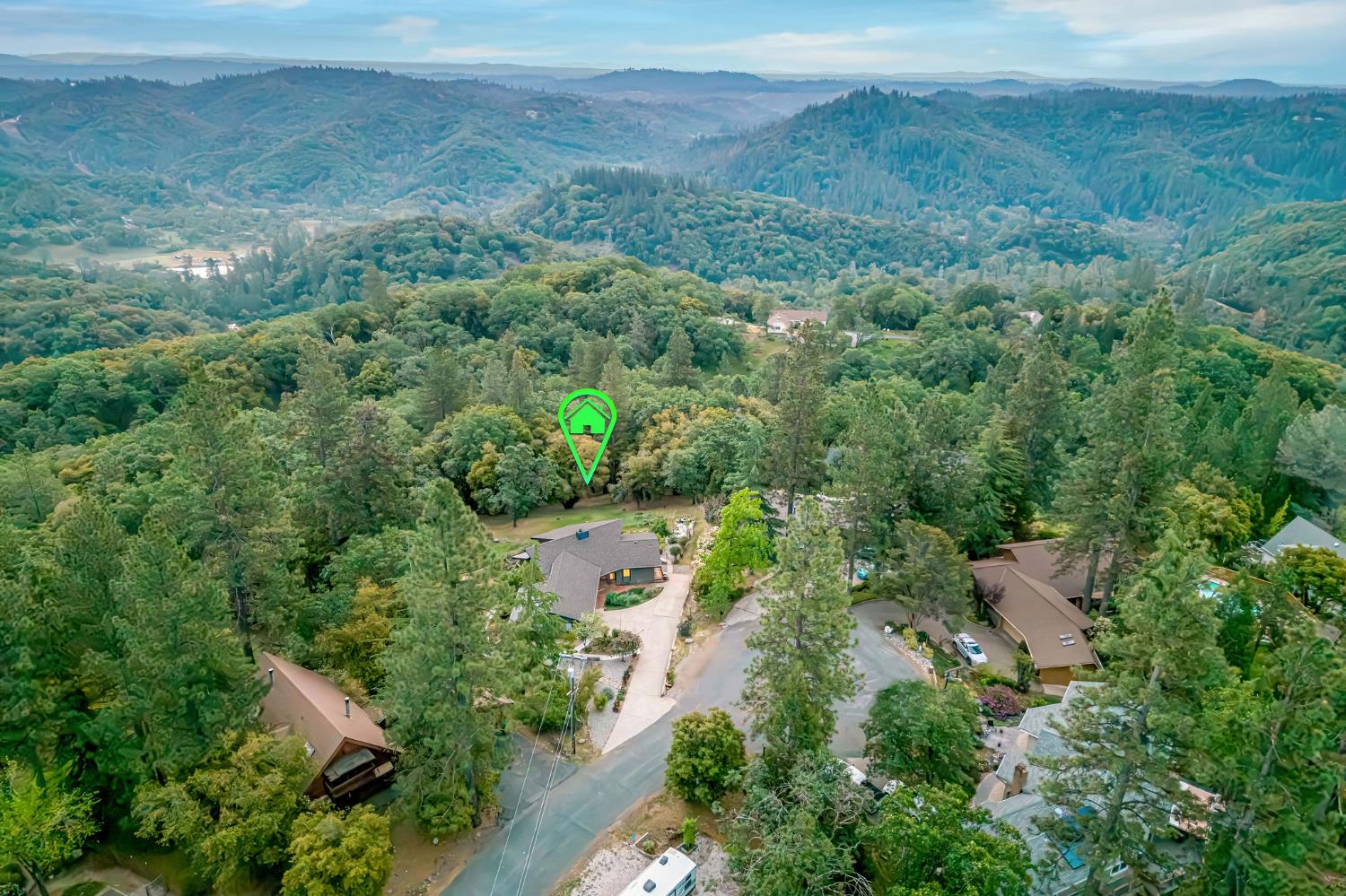 16105 John Way Grass Valley, CA 95949 - Photo 68 of 71 an aerial view of a house with a yard