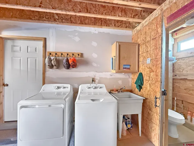 a view of storage and utility room