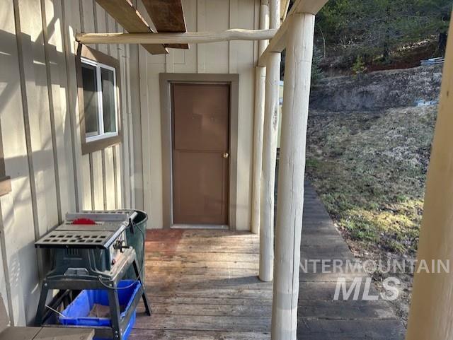 820 Sweeney Road Elk City, ID 83525 - Photo 23 of 45 Property entrance with board and batten siding
