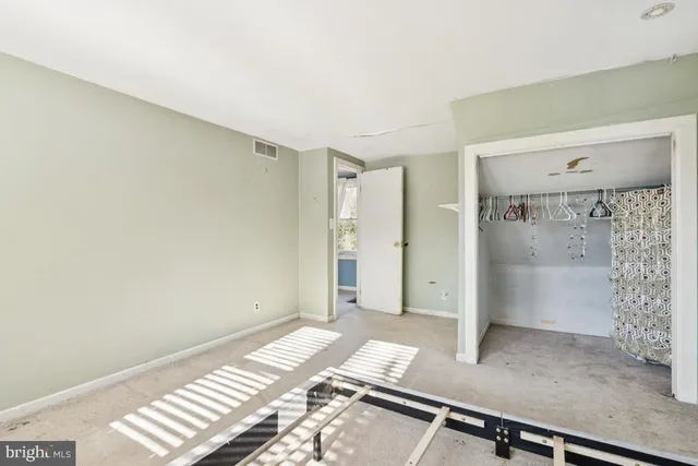 a view of an empty room