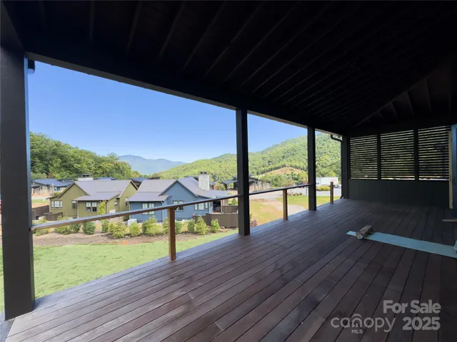 a view of a city from a balcony