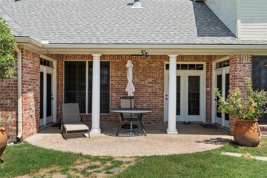 175 Winding Trail Crawford, TX 76638 - Photo 35 of 40 a view of a house with backyard and sitting area