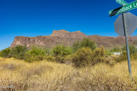 a view of a lake with a mountain in the background