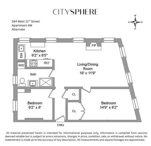 $1,549,999 | 344 West 11th Street, Unit 4W | West Village