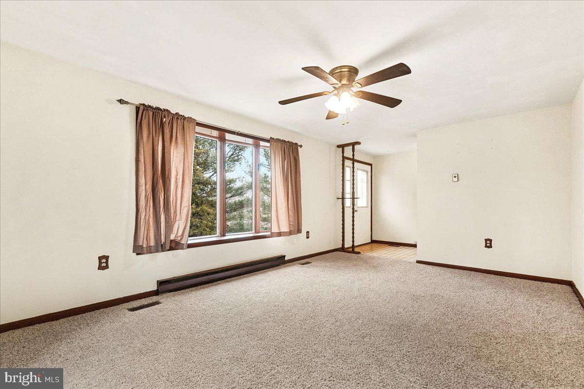9101 Bessie Clemson Road Union Bridge, MD 21791 - Photo 14 of 55 an empty room with windows and fan