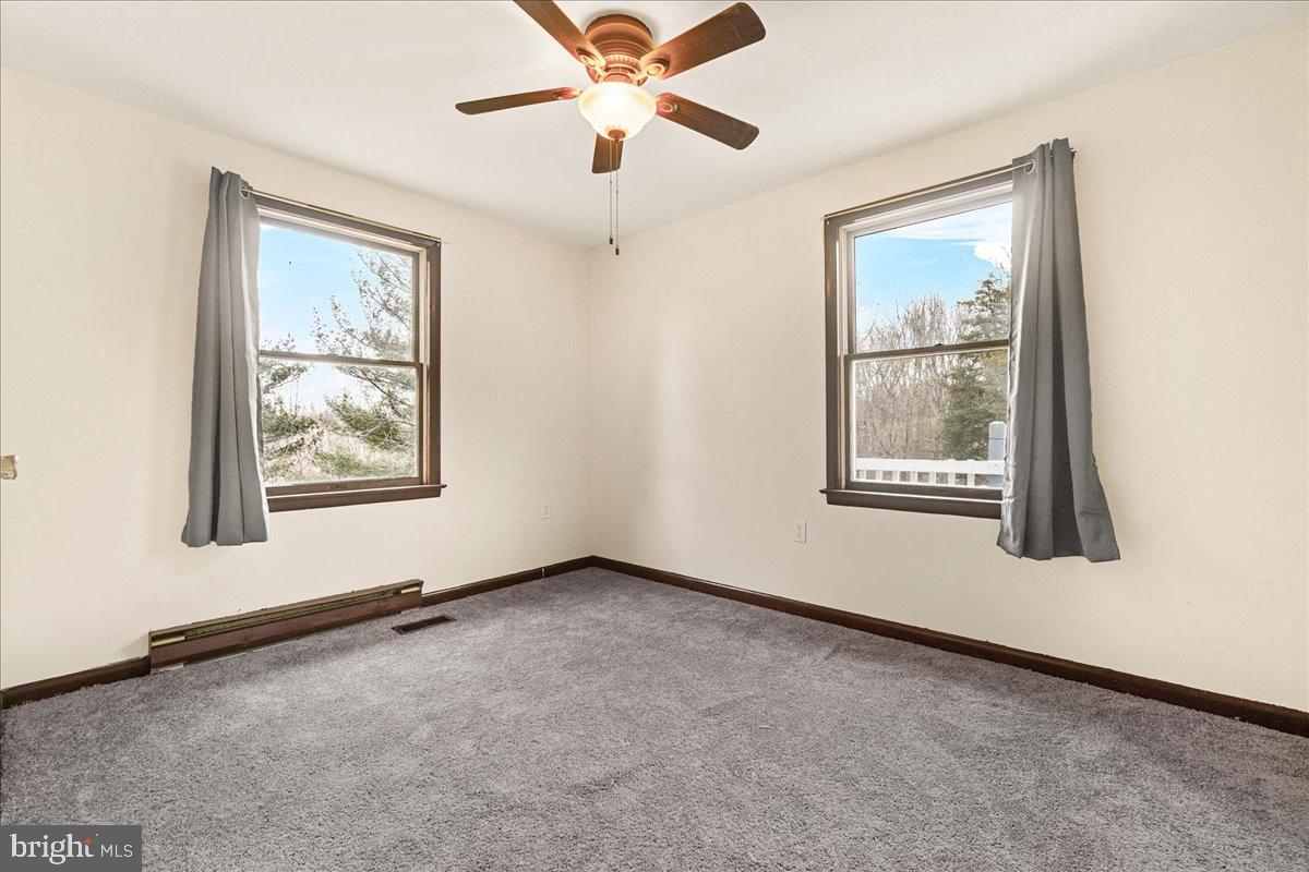 9101 Bessie Clemson Road Union Bridge, MD 21791 - Photo 17 of 55 an empty room with windows and fan
